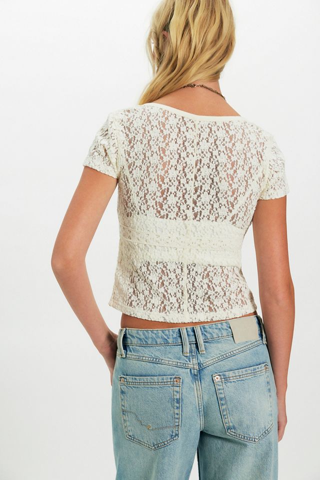 Claro Lace Tee | Free People