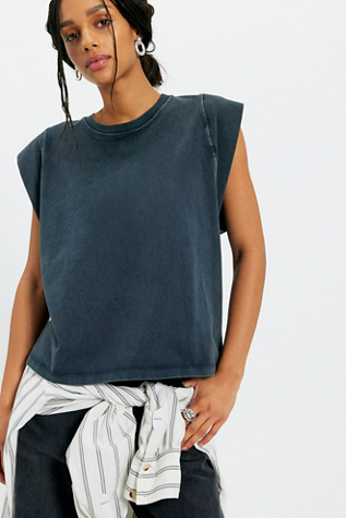We The Free Atlas Muscle Tee at Free People in Black, Size: XS