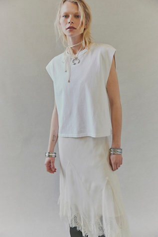 We The Free Atlas Muscle Tee at Free People in Ivory, Size: XS