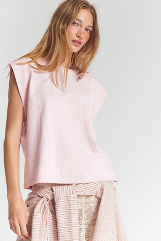 We The Free Atlas Muscle Tee at Free People in Pink Veil, Size: Medium