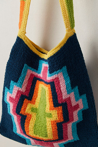 Женская сумка bek + MERI Cross Chevron, цвет: Синий — фото 3