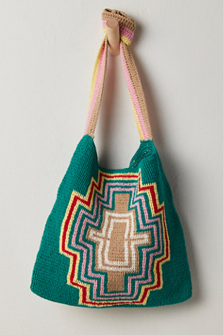 Женская сумка bek + MERI Abstract Cross Tote, цвет: Зелёный — фото 2