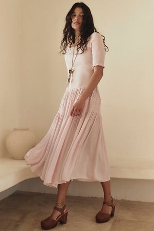 Lisa Lace Midi Dress | Free People