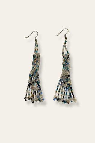 Vintage Beaded Basket Earrings Selected By Afterlife Boutique