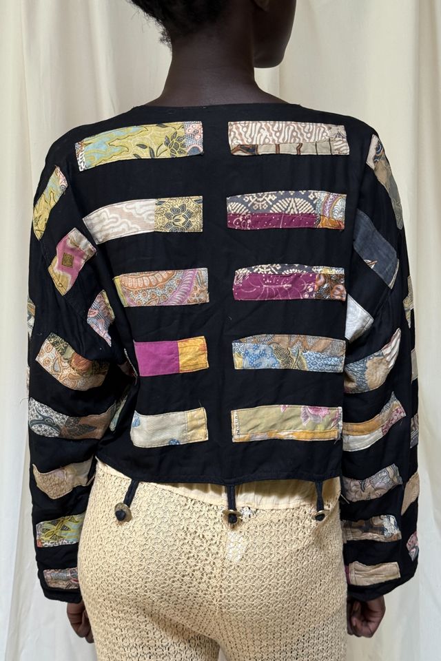 Vintage 1990's Cropped Rayon Jacket Selected By Afterlife Boutique #3