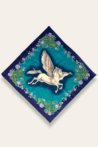 Vintage 1980's Deadstock Pegasus Motorcycle Bandana Selected By Afterlife Boutique