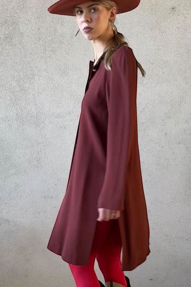 1990s Krizia Tunic Length Minimalist Jacket Selected by Personal Choice #1