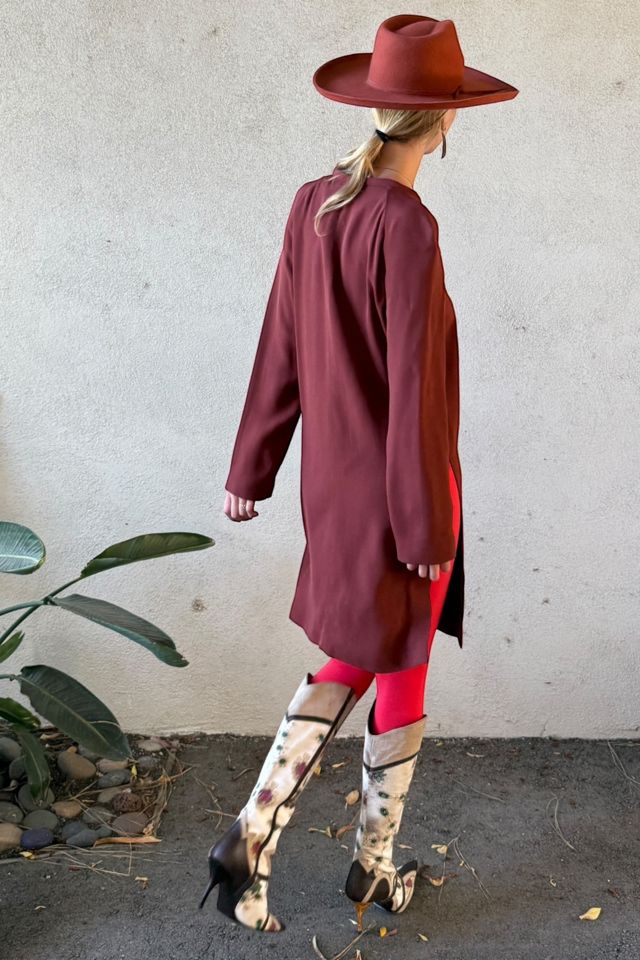 1990s Krizia Tunic Length Minimalist Jacket Selected by Personal Choice #3