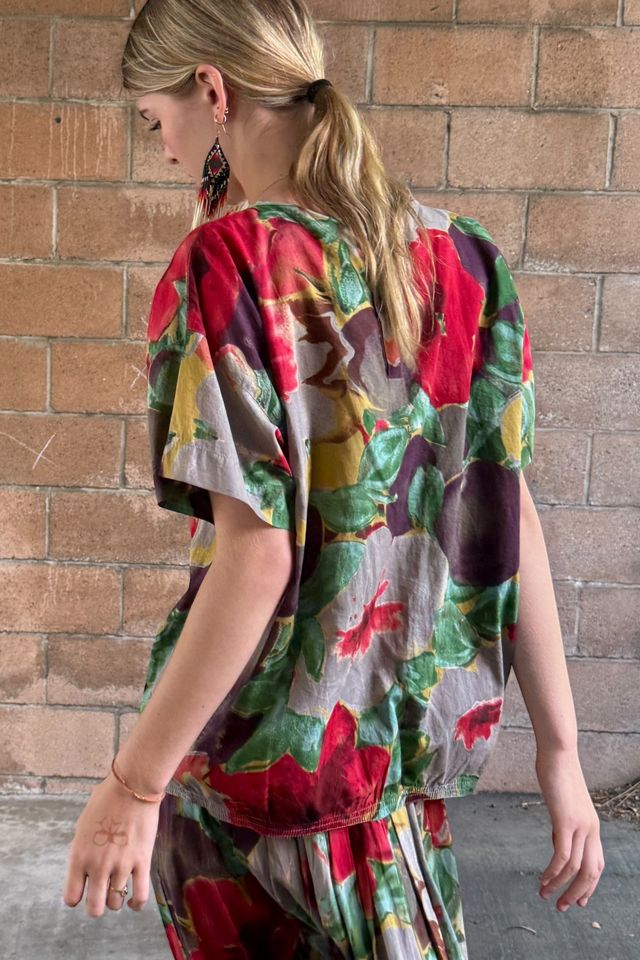 1980s Krizia Plum Blossom Print Skirt Set Selected by Personal Choice #2