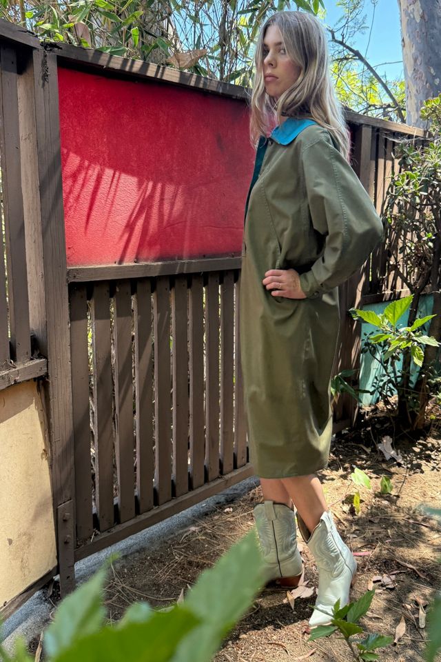 1980s N.R.1 by Ned Gould Dolman Sleeve Safari Shirt Dress Selected by Personal Choice #2