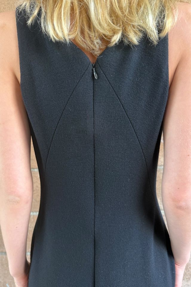1990s Geoffrey Beene Precisely Seamed Little Black Dress Selected by Personal Choice #1