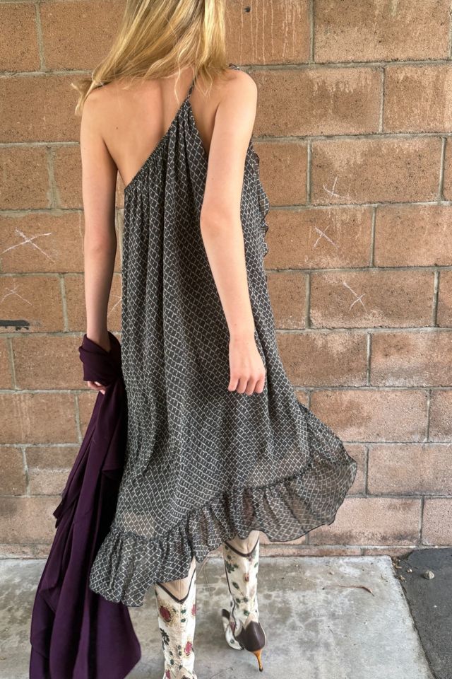Isabel Marant One Shoulder Ditsy Print Maxi Dress Selected by Personal Choice #1