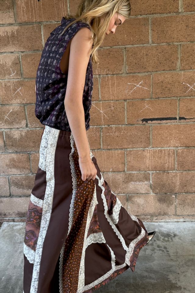 1970s Patchwork Maxi Skirt Selected by Personal Choice #1