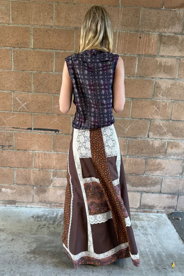 1970s Patchwork Maxi Skirt Selected by Personal Choice #2