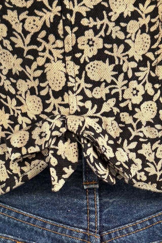 1980s Ungaro Disty Floral Bow Back Selected by Personal Choice #3