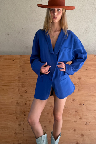 1980s Louis Feraud Slouch Blazer Selected by Personal Choice