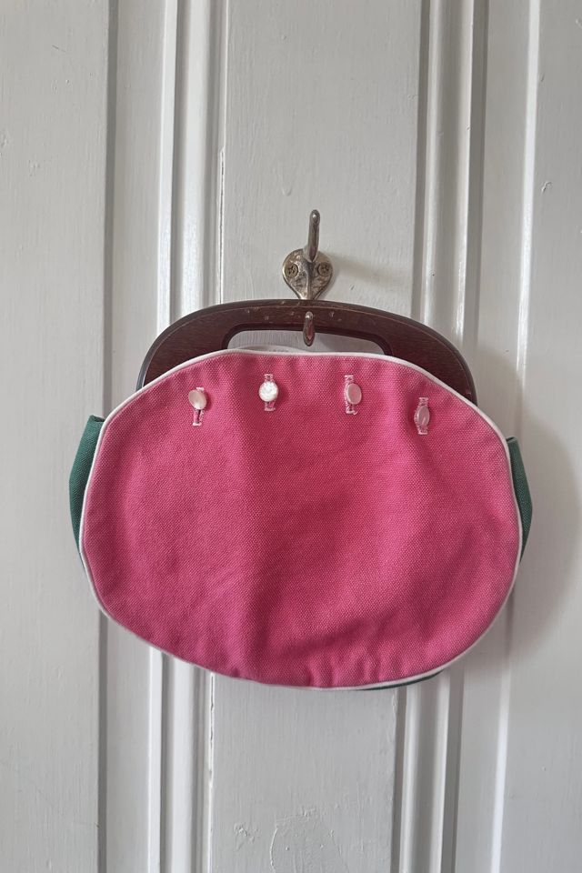 Vintage Bermuda Bag with Wooden Handles and Five Covers Selected by KA.TL.AK