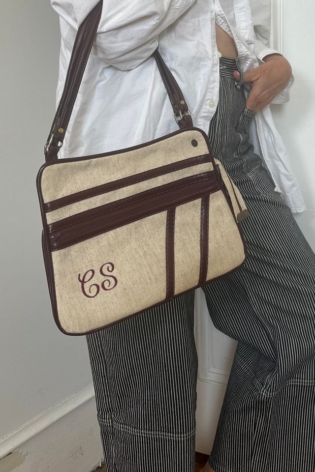 Vintage Preppy CS Monogrammed Canvas Bag Selected by KA.TL.AK #1