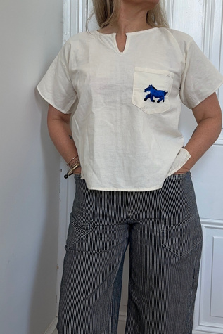 Handmade Embroidered Horse Play Shirt Selected by KA.TL.AK