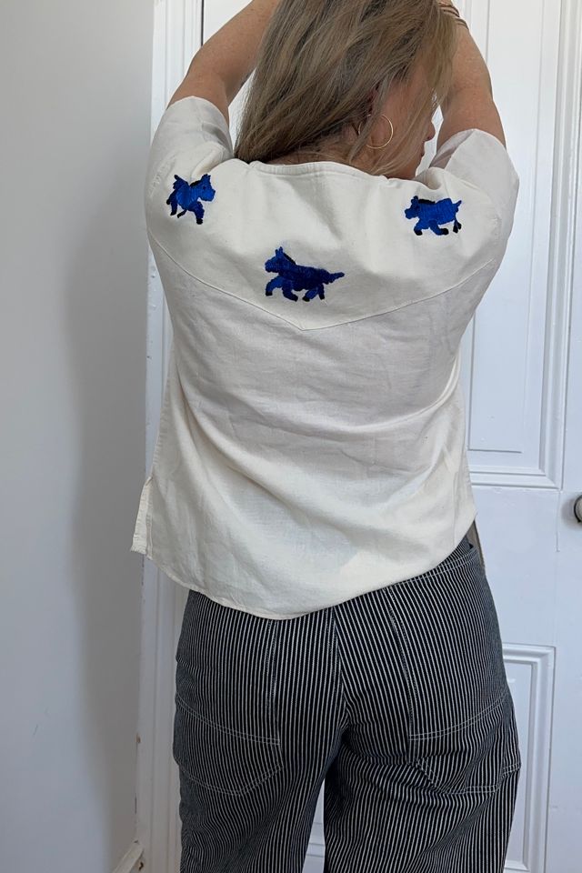 Handmade Embroidered Horse Play Shirt Selected by KA.TL.AK #1