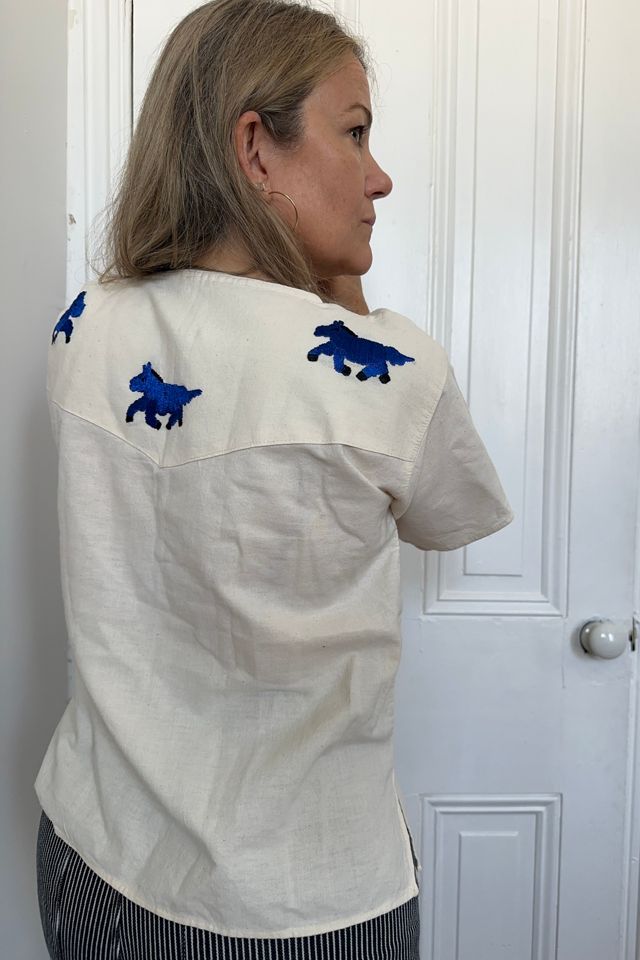 Handmade Embroidered Horse Play Shirt Selected by KA.TL.AK #3