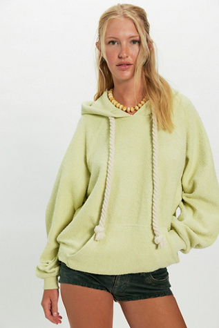 Looped In Hoodie by Free People in Yellow, Size: XS