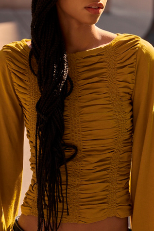 Mari Top by free-est at Free People in Gold, Size: M