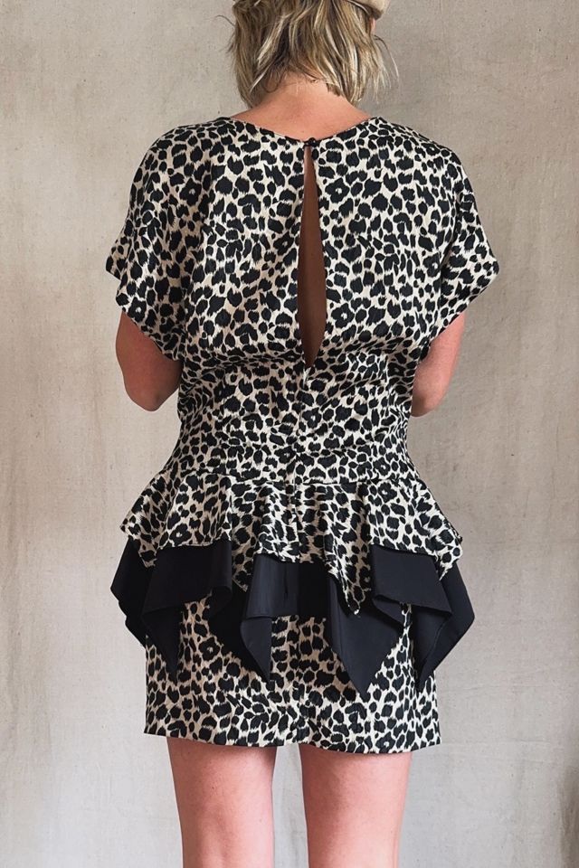 Vintage 1980s Peplum Mini Dress Selected by Kikos Kloset #3