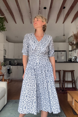 Vintage 1980s Cotton Dress Selected by Kikos Kloset