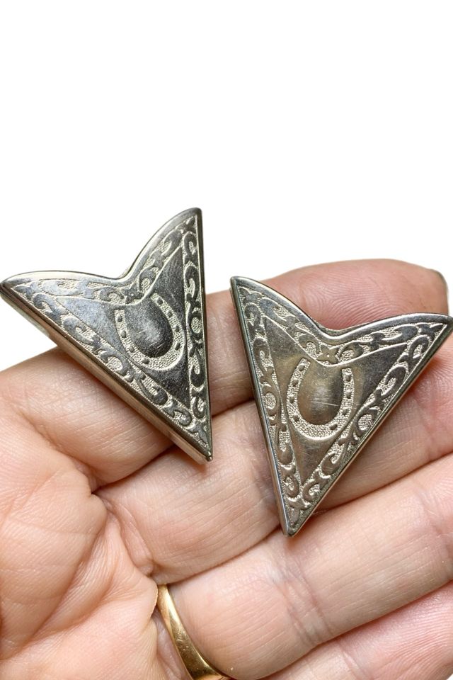 Vintage 1980s Horseshoe Shirt Collar Tips Selected by Lux Revival #2