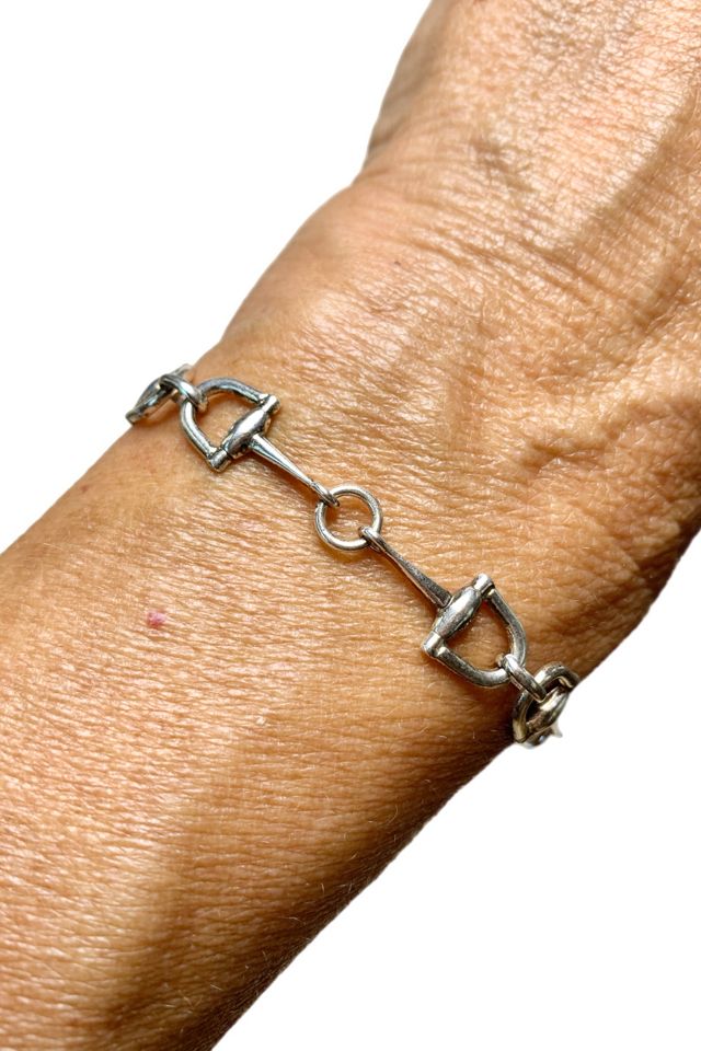 Vintage Sterling Designer Horse Bit Bracelet Selected by Lux