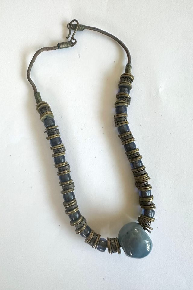 Vintage 1980s Brass and Ceramic ball Choker Selected Cherry #1