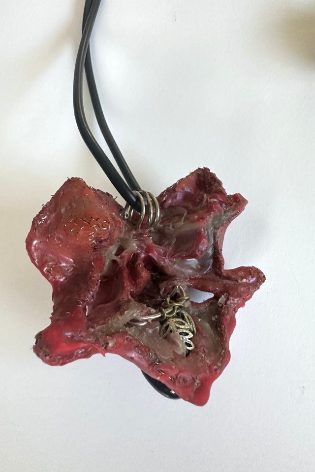 Vintage 1980s Artisan Resin Creature Necklace Selected by Cherry #2