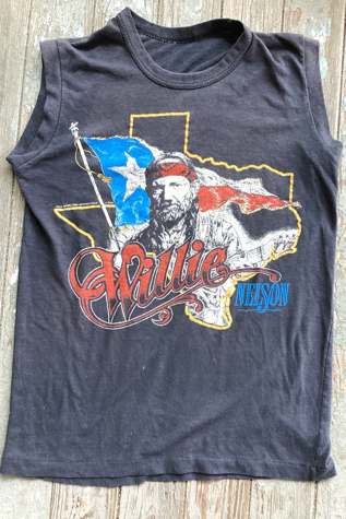 1984 Willie Nelson Sleeveless Tour Tee Selected by Cherry