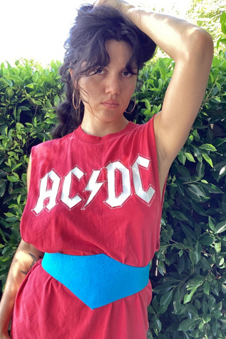 Vintage 1980s Teal Paisley Wide Belt Selected by Cherry