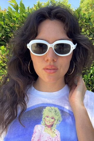 Vintage 1960s White Sunglasses Selected by Cherry