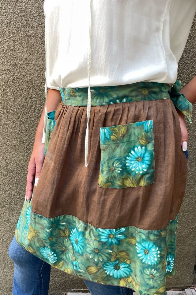 Vintage Brown Sheer Apron Selected By Ankh By Racquel #2