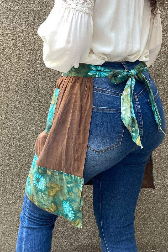 Vintage Brown Sheer Apron Selected By Ankh By Racquel #3