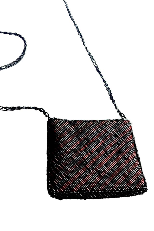Vintage Black And Red Beaded Purse Selected By Ankh By Racquel #1