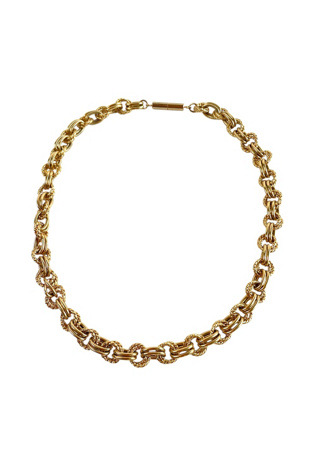 Vintage Gold Fancy Chain Necklace Selected By Ankh By Racquel