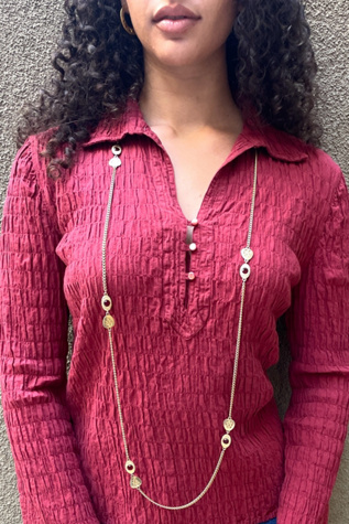 Vintage Extra Long Gold Necklace Selected By Ankh By Racquel