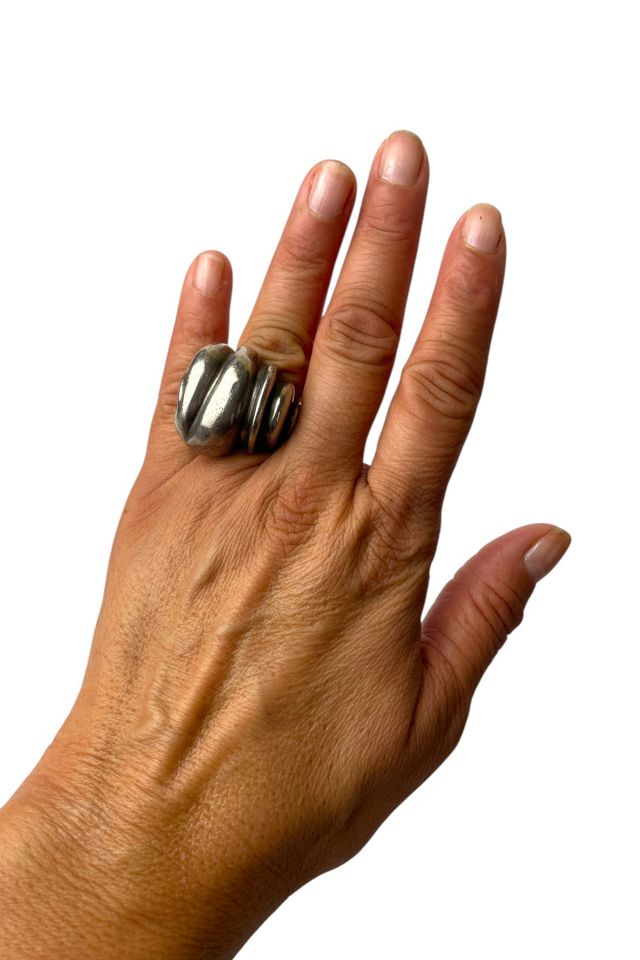 Vintage Chunky Silver Ring Selected By Ankh By Racquel #1