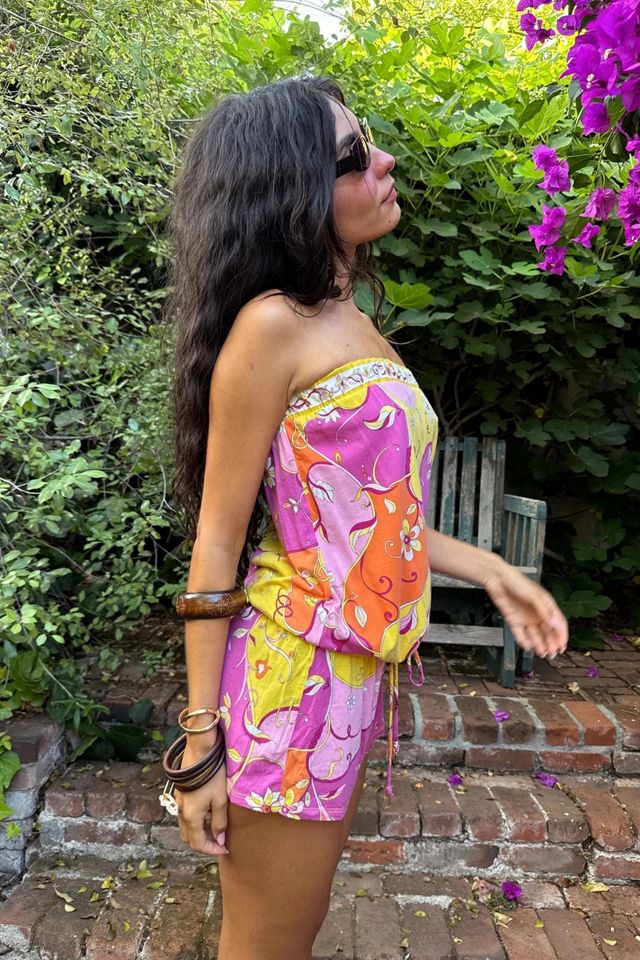 Y2k Juicy Couture Pucci-esq Romper Selected by Madly Vintage #1