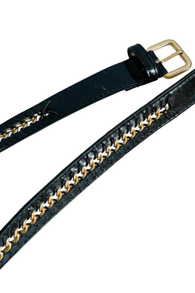 Vintage Gold Chain Black Belt Selected by FernMercantile #2