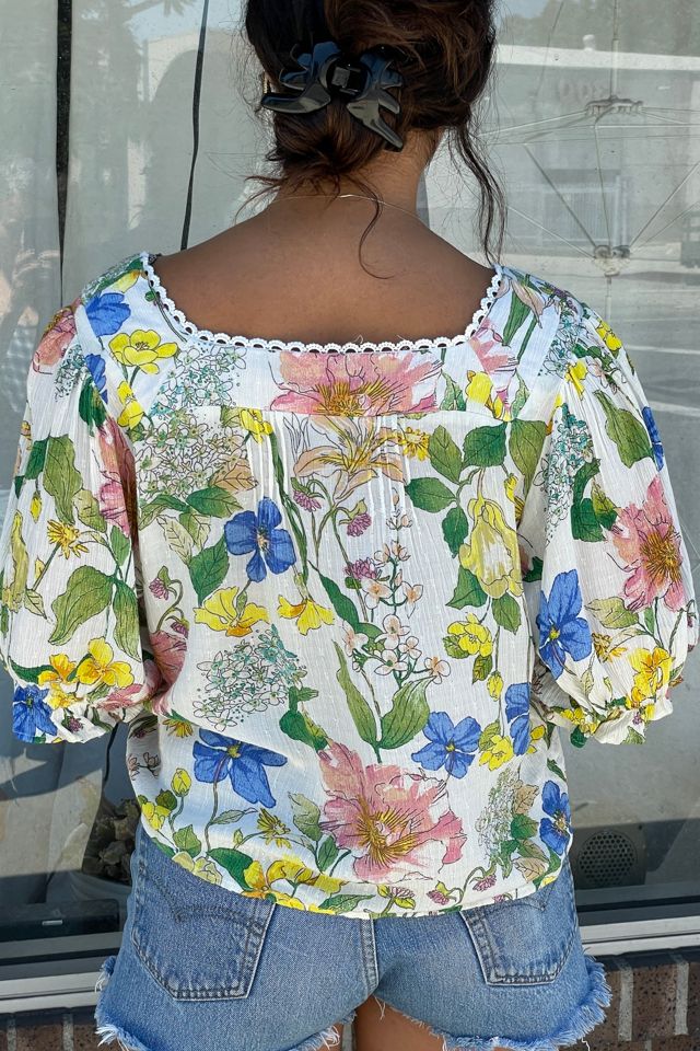 Vintage Y2K Laura Ashley Floral Boho Blouse Selected by FernMercantile #2
