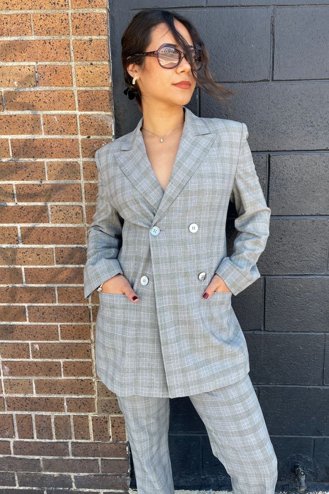 Vintage 1990's Mondi Glenn Plaid Pants Suit Selected by FernMercantile #1