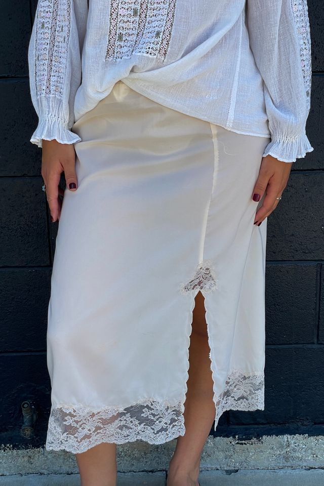 Vintage 1960's Slip Skirt With Lace Selected by FernMercantile #1