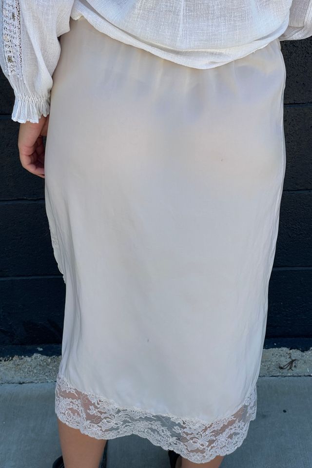 Vintage 1960's Slip Skirt With Lace Selected by FernMercantile #2