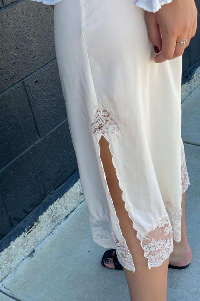 Vintage 1960's Slip Skirt With Lace Selected by FernMercantile #3