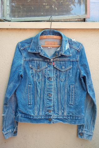 Vintage Levi's Distressed Denim Jacket Selected by Garbage Soup